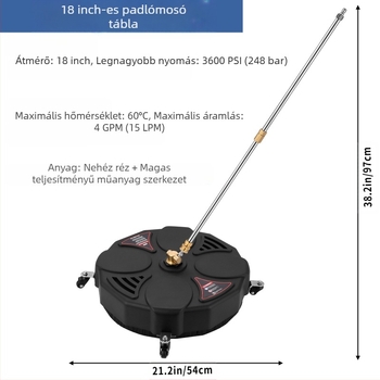 Magasnyomású mosó kiegészítő, kerek tisztító korong, modell DD-C09, anyag réz-plasztik, márka Other