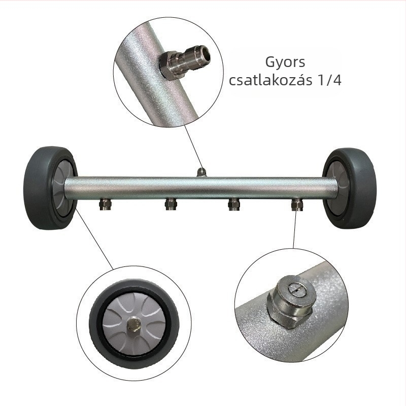 Rige autóház mosó és útmenti tisztító, kettős használatú felület tisztító, 4000 psi, alumíniumötvözet, 1550 g