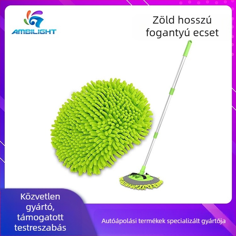 Összecsukható autómosó mop alumínium ötvözetből, Can Jie márka, Chenille anyag