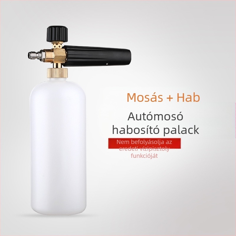 Magasnyomású habfúvó pisztoly autómosáshoz, állítható ventillátor alakú habspray fej