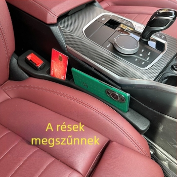Autóülés közti rés töltő — szivárgásmentes, anti-drop, univerzális, többfunkciós; Anyag: EVA; Modell: Multi-slot storage gap plug strip; Tömeg: 85 g; Márka: Deep Top; Testreszabás: Igen; Nyomtatott logó: Igen; Licencelt magáncímke: Igen