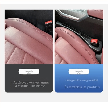 Autóülés közti rés töltő — szivárgásmentes, anti-drop, univerzális, többfunkciós; Anyag: EVA; Modell: Multi-slot storage gap plug strip; Tömeg: 85 g; Márka: Deep Top; Testreszabás: Igen; Nyomtatott logó: Igen; Licencelt magáncímke: Igen