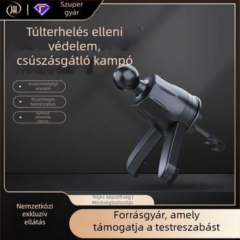 Jian Huida autóba illő telefontartó a szellőzőbe forgó fejjel, snap-on szerelés, testreszabható navigáció