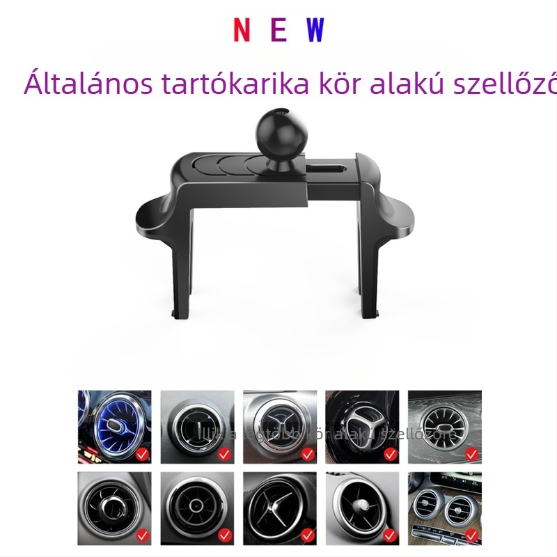 Autótelefon/navigációs tartó kör alakú légcsatornához, universal KF4301054