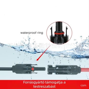 MC4-tól MC4-ig hosszabbító kábel napelemes rendszerekhez, 10 AWG nagy teljesítményű energiatároló kábel