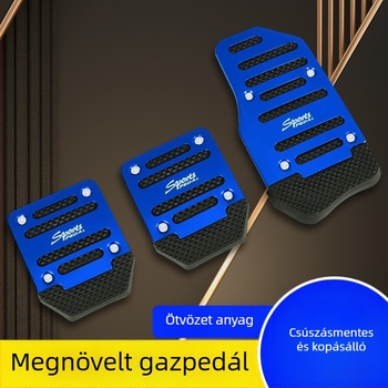 Autópedál készlet – csúszásmentes pedálok alumínium ötvözetből, a manuális váltóhoz, univerzális kompatibilitás, Jiachangqi