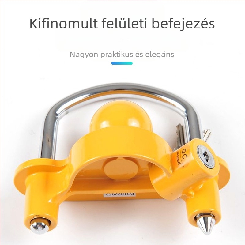 Autós utánfutóhoz való anti-theft zár, modell S241, alumíniumötvözet + vas, cinkötvözet henger