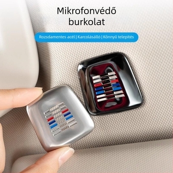 BMW belső mikrofon fém burkolat (Fém szerkezet, Testreszabható, Logó nyomtatás, Modell: BMW mikrofon fém burkolat)