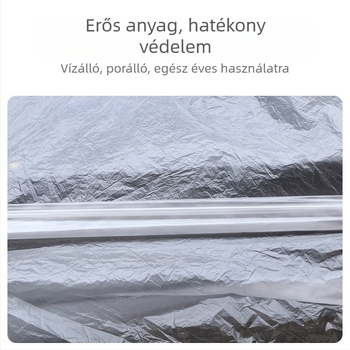Egyszer használatos autóvédő takaró – univerzális, UV-ellenálló, eső- és porálló, átlátszó műanyagból készült teljes külső takaró