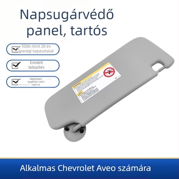 Chevrolet Aveo első napellenző, PVC anyag, kártya-beépítéses rögzítés, eredeti stílus