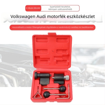 HTL 6 részes professzionális autójavító szerszámkészlet a hajtókar rögzítéséhez és az időzítő szíj cseréjéhez Volkswagen és Audi számára