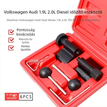 HTL 6 részes professzionális autójavító szerszámkészlet a hajtókar rögzítéséhez és az időzítő szíj cseréjéhez Volkswagen és Audi számára