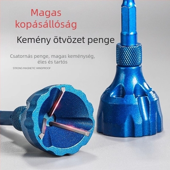 Ötvözet hexagonális nyakú élmentesítő és burr-mentesítő eszköz, kopásálló wolfrám acél, háromélű fej