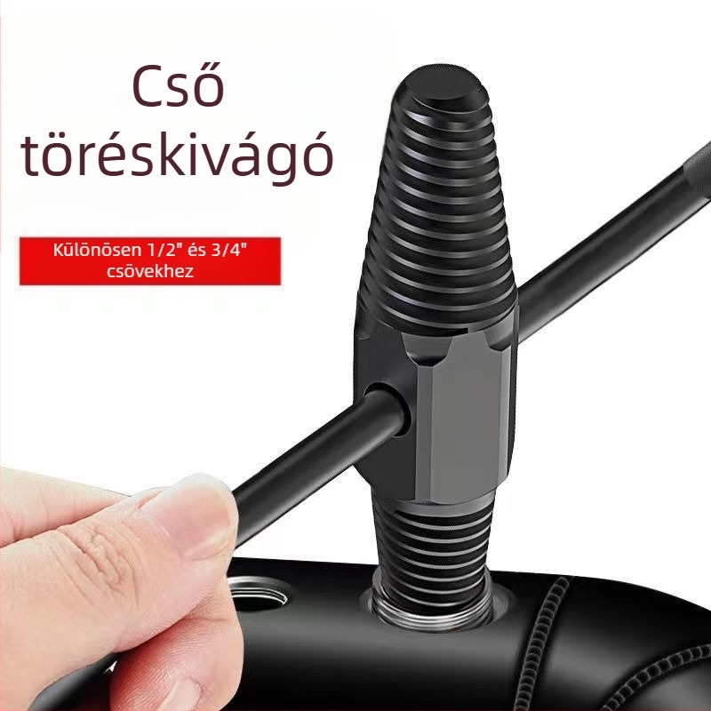 Csaptele törött menet kinyerő eszköz, háztartási használatra, dupla fejű csúszásmentes fogakkal, háromszög alakú szelepjavító eszköz vízvezetékekhez