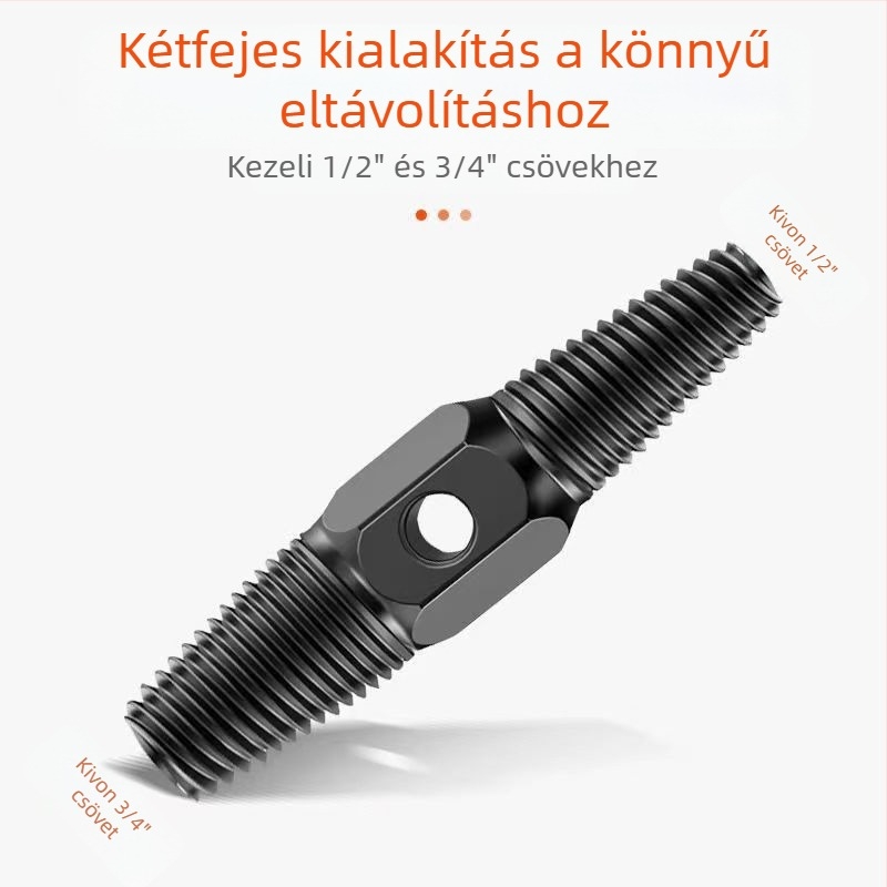 Csaptele törött menet kinyerő eszköz, háztartási használatra, dupla fejű csúszásmentes fogakkal, háromszög alakú szelepjavító eszköz vízvezetékekhez