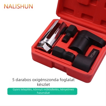 5 részes oxigén-szenzor hüvely eltávolító készlet, króm-vanádium acélból, Ruichi márka