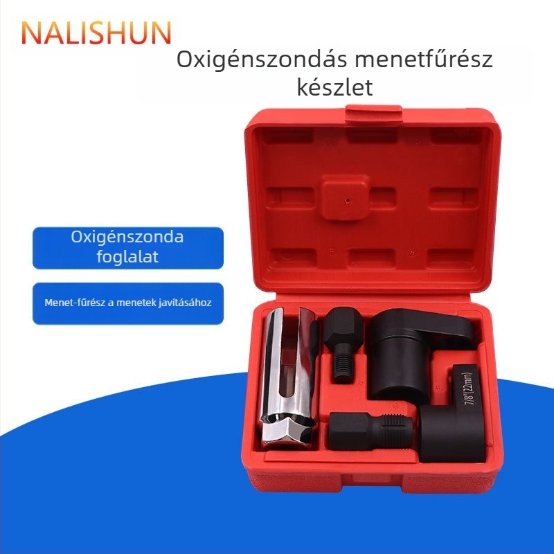 5 részes oxigén-szenzor hüvely eltávolító készlet, króm-vanádium acélból, Ruichi márka