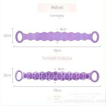 Multifunkcionális szilikon fürdőecset – puha testecset, masszázs és hátkefe
