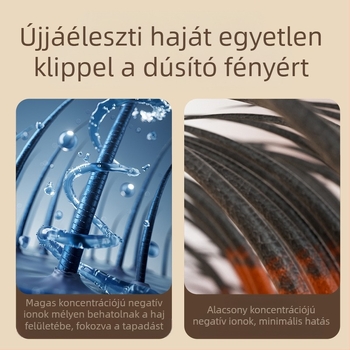 Kétfunkciós kerámiás hajformázó és vasaló LCD-kijelzővel, többfokozatú hőmérsékletszabályozás, 35W, 220V