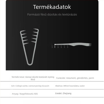 Hajkefe ABS anyagból, uniszex styling eszköz gyökér-emeléshez és volumenhez