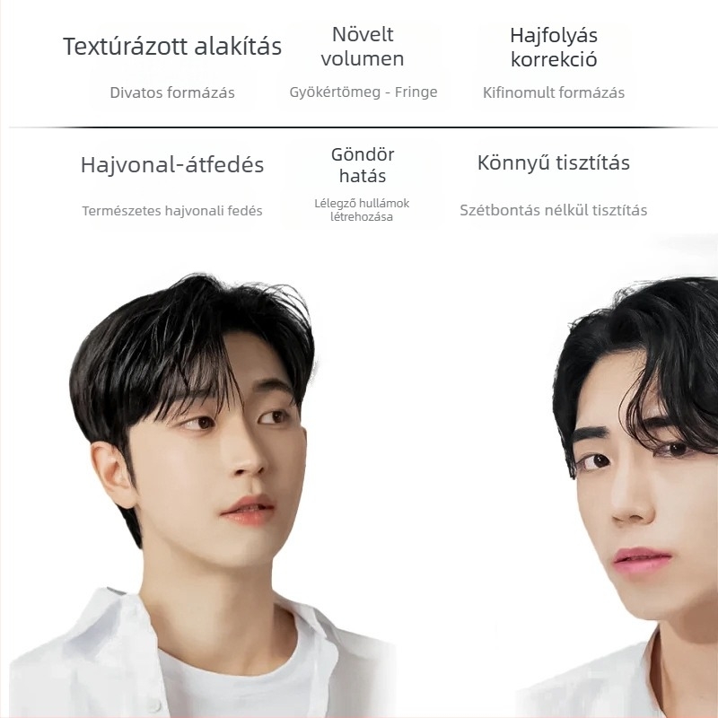 Hajkefe ABS anyagból, uniszex styling eszköz gyökér-emeléshez és volumenhez