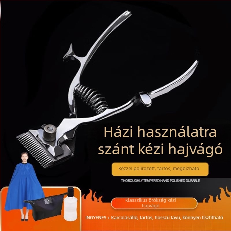 Kézi hajvágó készülék otthoni használatra — alacsony zajszint, retró borbély-stílus, Guizaki