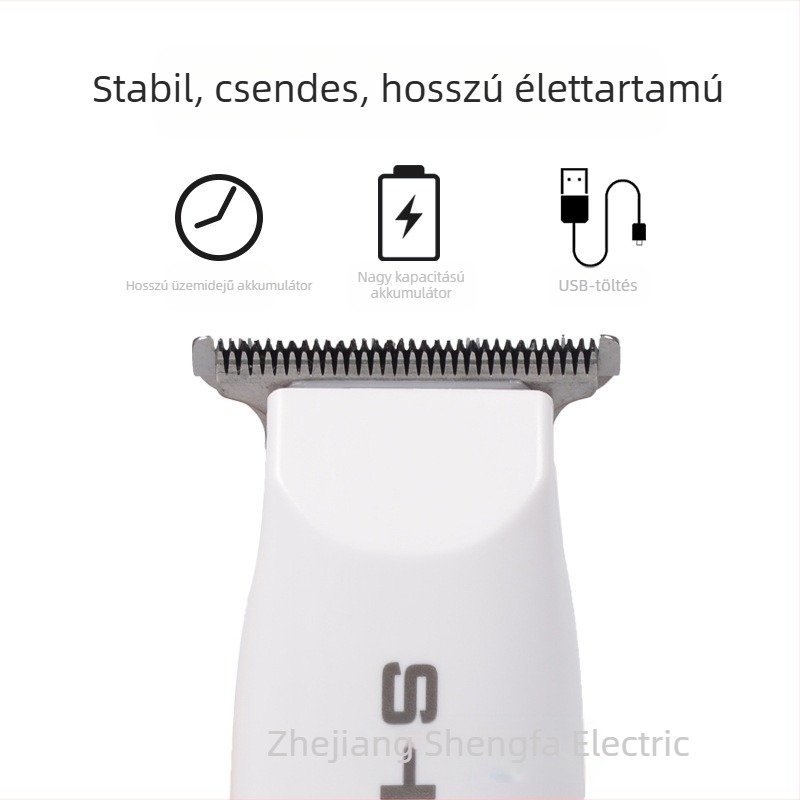 Shengfa RFCD-3020 hajvágó készülék – kettős energiaforrású (töltés/vezetékes), vízálló, általános használatra