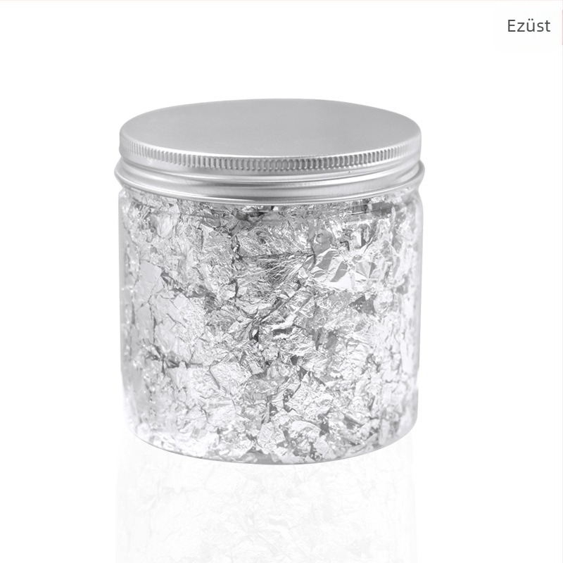 Körömművészethez használt fém fólia darabok – NEWBY, fém, blokk mintázat, licencelhető magáncímke