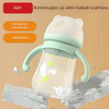 Baba cumisüveg fogantyúval, széles nyakú, tök alakú, logóval ellátott, 72 darabos csomag