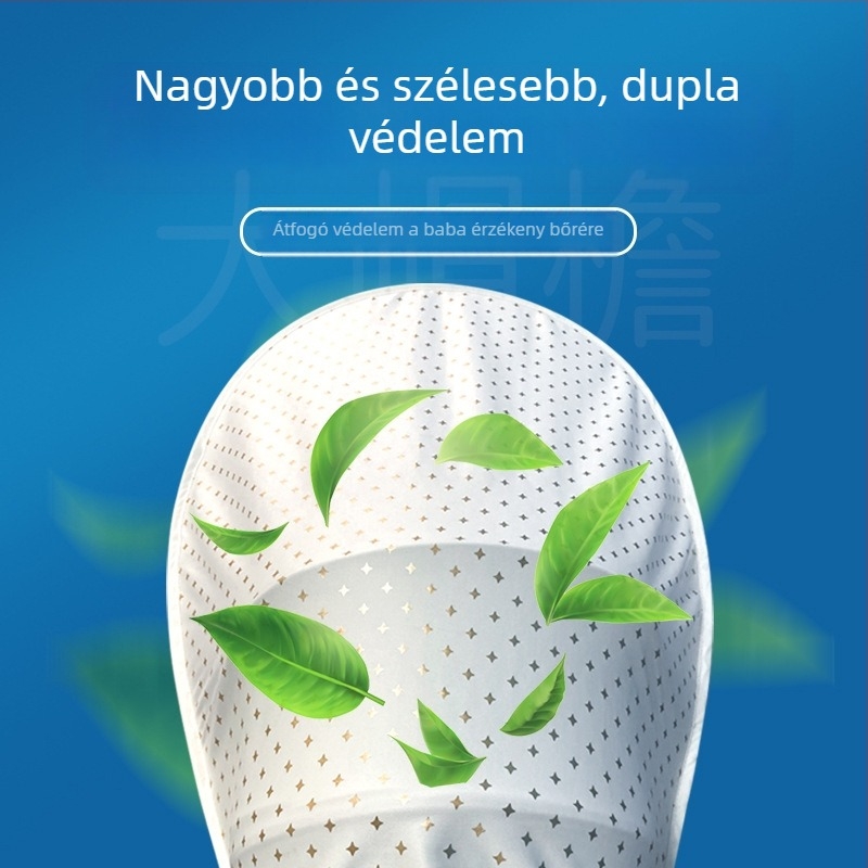 Babakocsi napellenző, UV védelem, univerzális teljes kupol, szélálló, levehető, Lycra-pamut anyag
