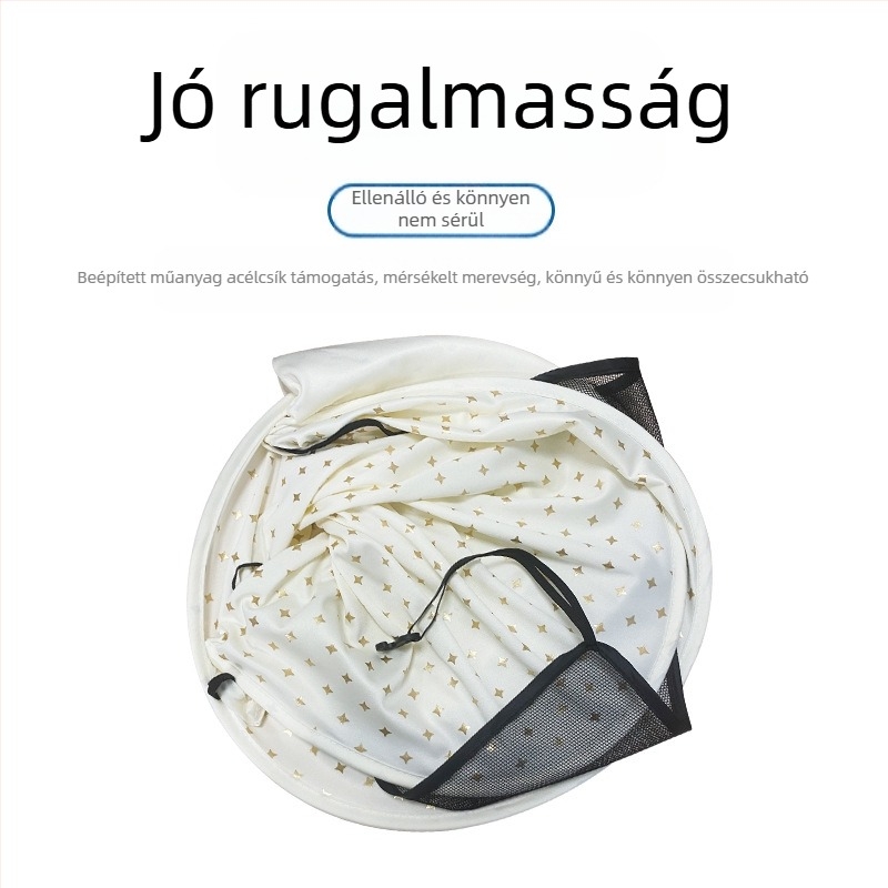 Babakocsi napellenző, UV védelem, univerzális teljes kupol, szélálló, levehető, Lycra-pamut anyag