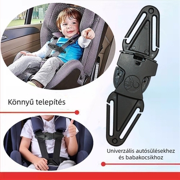 Vállheveder csatja autó gyermeküléshez, csúszásmentes, állítható zár, 1 db