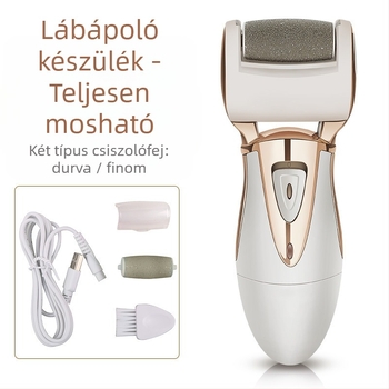 JD505R elektromos lábreszelő – eltávolítja a halott bőrt és bőrkeményedést, lábpedikűr, 5W, teljesen mosható test (JD505R, 5W, teljesen mosható test)