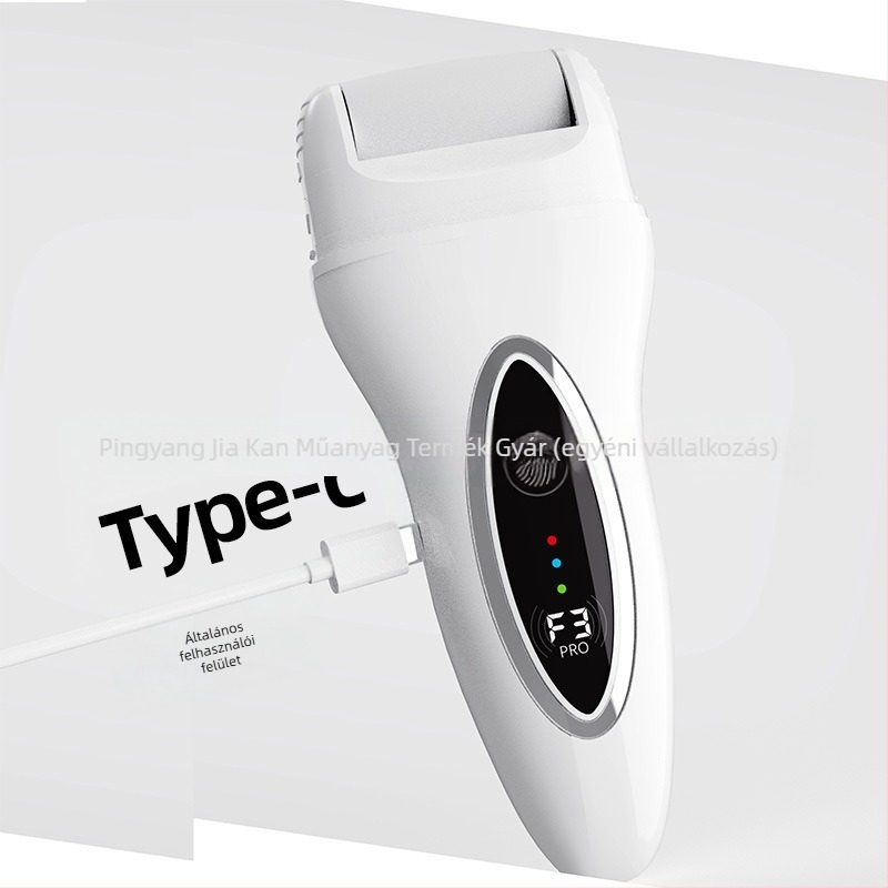 Elektromos lábápoló készülék pedikűrhöz, elhalt bőr és tyúkszem eltávolítására, mosható, újratölthető, digitális kijelzővel és világítással (2024-es modell)