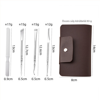 Rozsdamentes acél pedikűr kés exklózóvilla a kemény bőrre, négyzet alakú csiszolófej, 300 darabos doboz