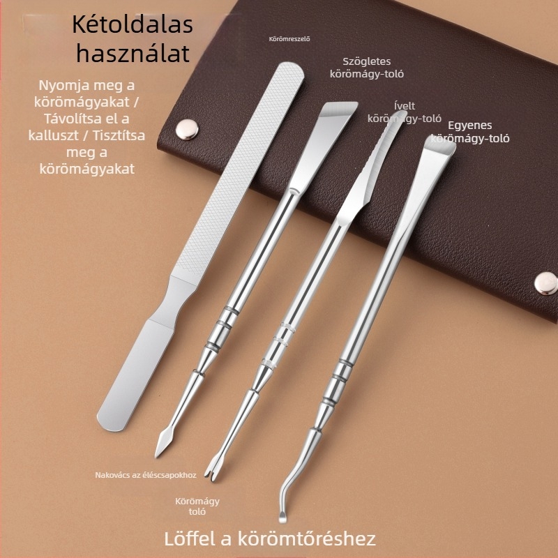 Rozsdamentes acél pedikűr kés exklózóvilla a kemény bőrre, négyzet alakú csiszolófej, 300 darabos doboz