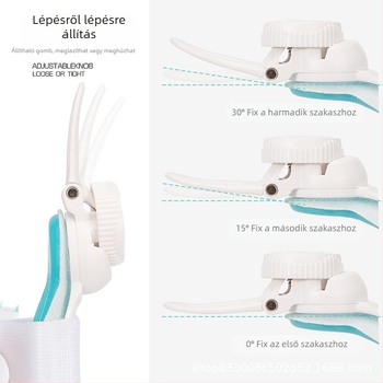 Nagy lábujj közti elválasztó állítható szögű gombbal; váz + kiváló minőségű szövet + gomb; modell: harmadik generációs gomb