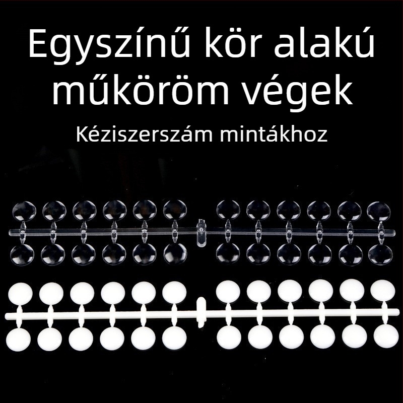 Körömlakk-bemutató tábla kör alakú színkártyákkal; márka: dxe; nettó tartalom: 30; anyag: Egyéb