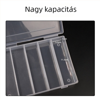 Gél körömszerszámok tároló doboza, nagy kapacitású, 83 g nettó tömeg, OPP zacskóban csomagolva