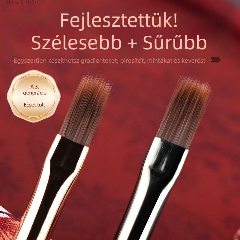 Manikűr smudge toll – fa fogantyú, hordozható, 1 darabos készlet, Mirror Makeup márka, Jiangxi eredetű