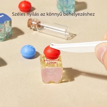 Fából készült tejfog tároló doboz gyerekeknek 4-6 éveseknek; 3C kategória: Egyéb játékok 14 éves kor alatt