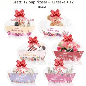 Ajándékcsomagolás papírtálcás kosárral; Anyag: kompozit anyagok; Márka: Xin delie; Specifikációk: 250 g karton; Különleges csomagolás: ajándékcsomagolás