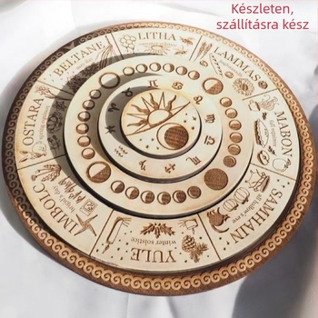 Fenyőfából készült dísz, Zhulu Crafts, éves naptár, a nappaliba és a hálószobába