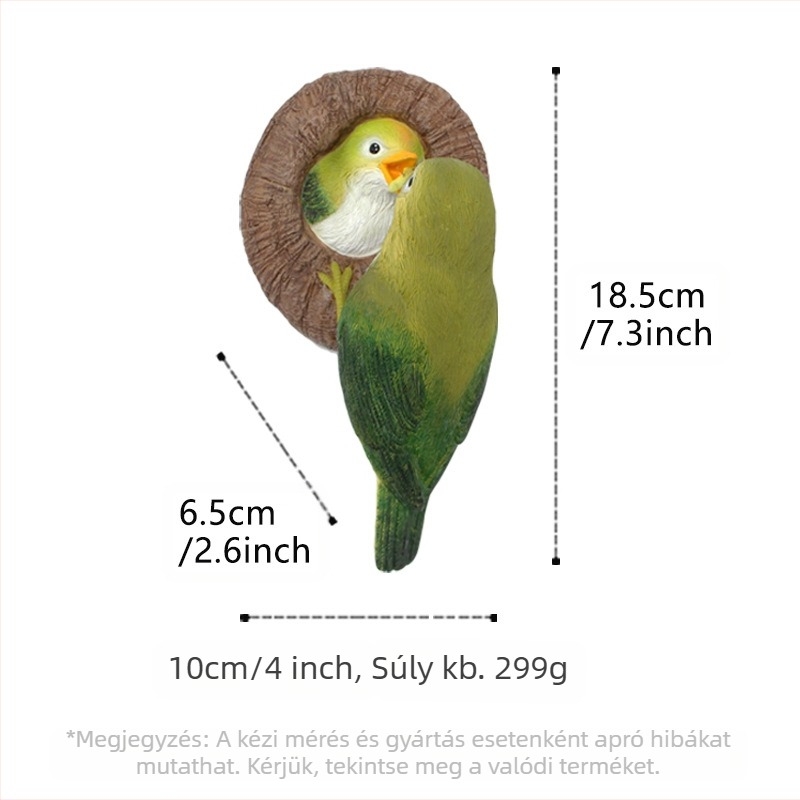 Műgyanta madármedál kettős szem dizájnnal, pásztorális stílus, gravírozás, nyomtatás és öntés