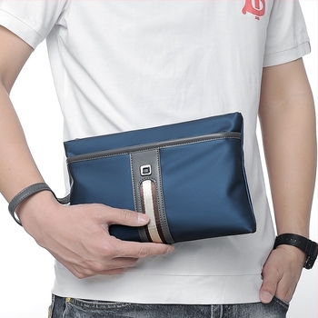 Prince Bird férfi clutch, nylon Oxford szövet, vízszintes négyszög alakú, cipzár, kapacitás 20 liter alatt