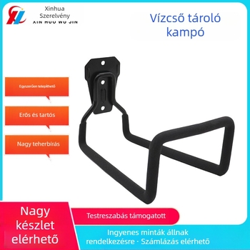 Fali dupla akasztó vasból, modern minimalista dizájn, teherbírás 15–20 kg, készlet 5 darab