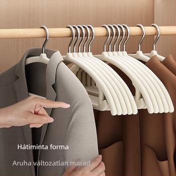 Flocking bevonatú ruhatartó akasztó, csúszásmentes, 10 darabos készlet, modern stílus