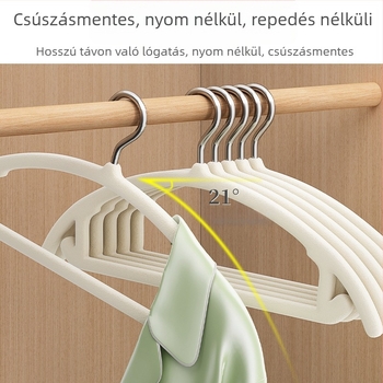 Flocking bevonatú ruhatartó akasztó, csúszásmentes, 10 darabos készlet, modern stílus