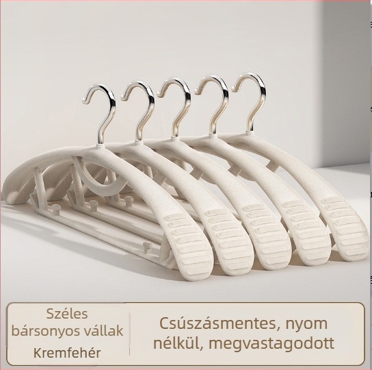 Flocking bevonatú ruhatartó akasztó, csúszásmentes, 10 darabos készlet, modern stílus