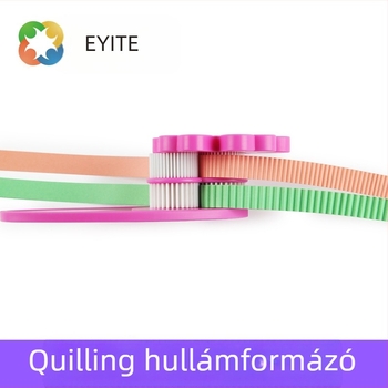 Quilling eszköz hullámformázáshoz – ABS kivitel; Eyit márka; fél-mechanikus és fél-kézi működés; kartun stílus; papír eszközök